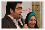 فرزاد حسنی و آزاده نامداری در اجرای مسابقه آشپزی در هتل