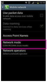 حالت شبکه (Network mode)