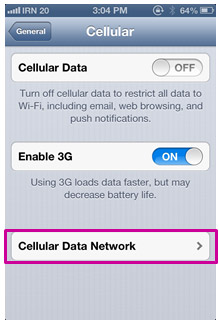 Cellular Data Network 