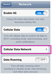 Cellular Data Network 