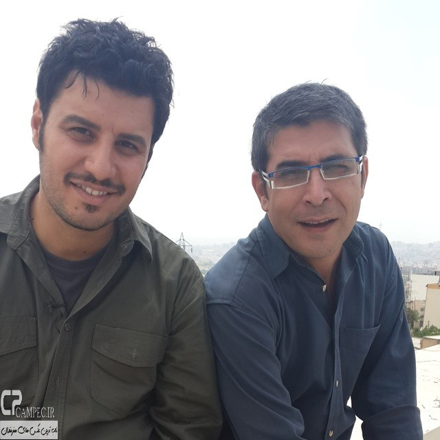 جواد عزتی و امیر غفار منش در پشت صحنه سریال دردسر های عظیم