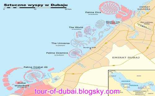 جزیره‌های نخلی دبی یکی از مهمترین دیدنی های دبی