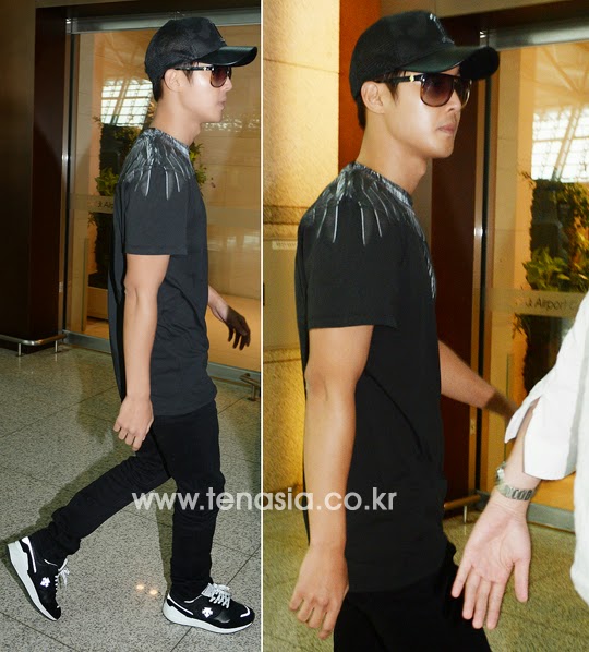 [Media Photo] Kim Hyun Joong - Incheon Airport Departure to Thailand [14.08.23]