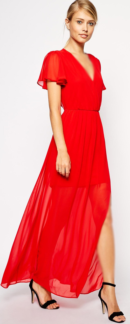 e 6  مدل لباس مجلسی قرمز رنگ