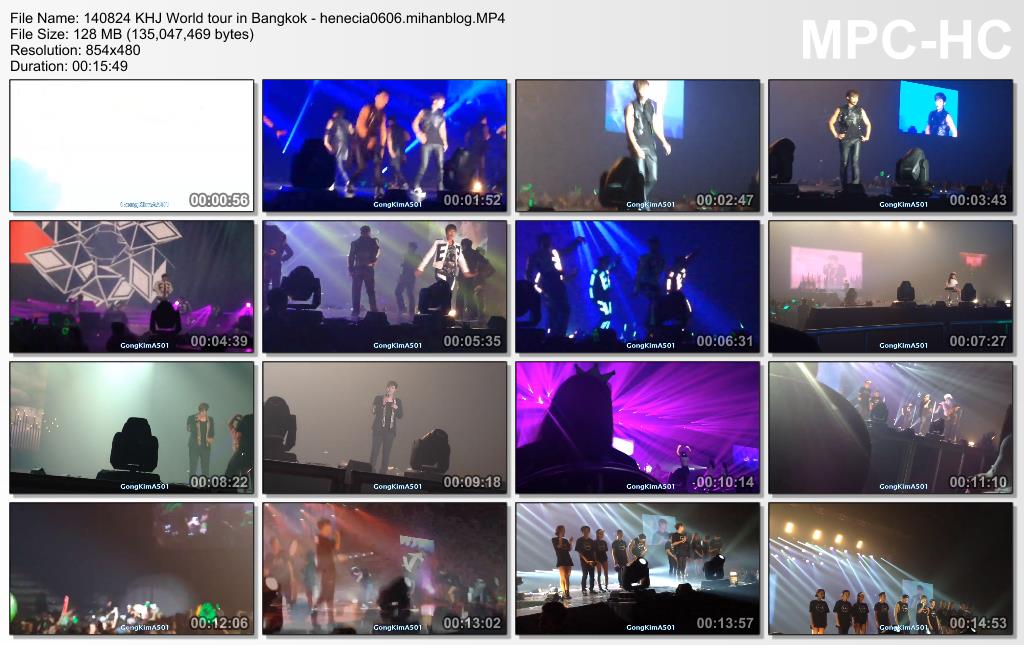[Fancams] Kim Hyun Joong - 2014 World Tour Concert in Bangkok,Thailand [14.08.24]