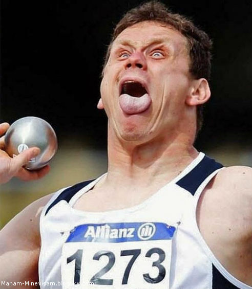 عکس صورت خنده دار ورزشکاران