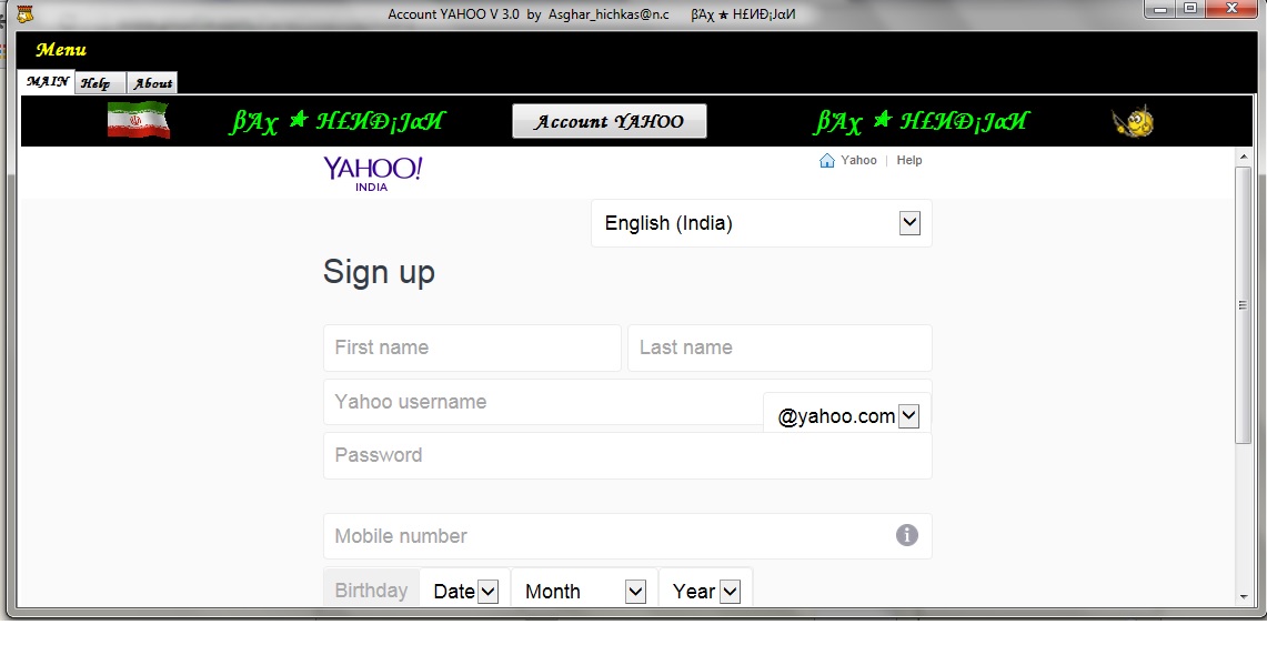 Account YAHOO v 3.0 by Asghar_hichkas(Email sakhtan ) 1