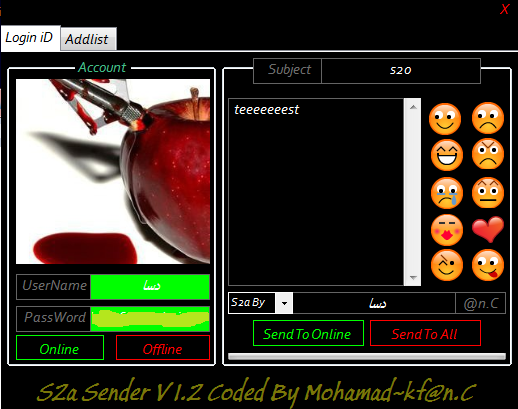 s2a Sender Full Speed & Anti Block Version 1.2 Coded By Mohamad~kf@n.c S2a1