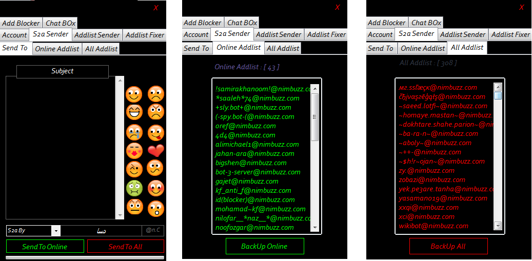 Addlist Manager Version1 Coded By Mohamad~kf@n.c (s2a , addlist sender , fixer , add blocker , .... ) 2