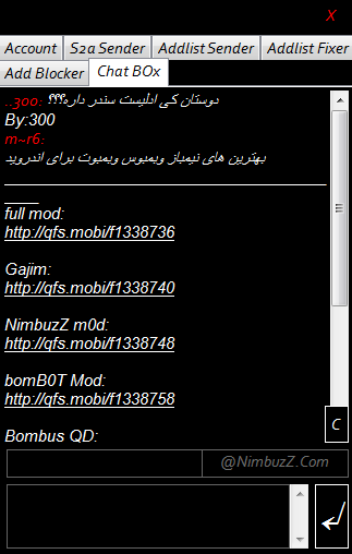 Addlist Manager Version1 Coded By Mohamad~kf@n.c (s2a , addlist sender , fixer , add blocker , .... ) 6
