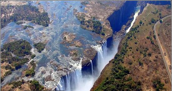 تصاویر زیبا از ابشار ویکتوریا در کشور زامبیا