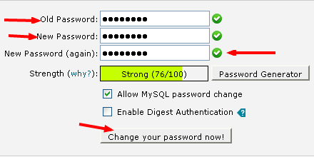نحوه ی تغییر رمز عبور مربوط به کنترل پنل هاست لینوکس cPanel