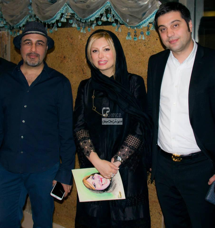 نیوشا ضیغمی و همسرش و رضا عطاران در مشهد