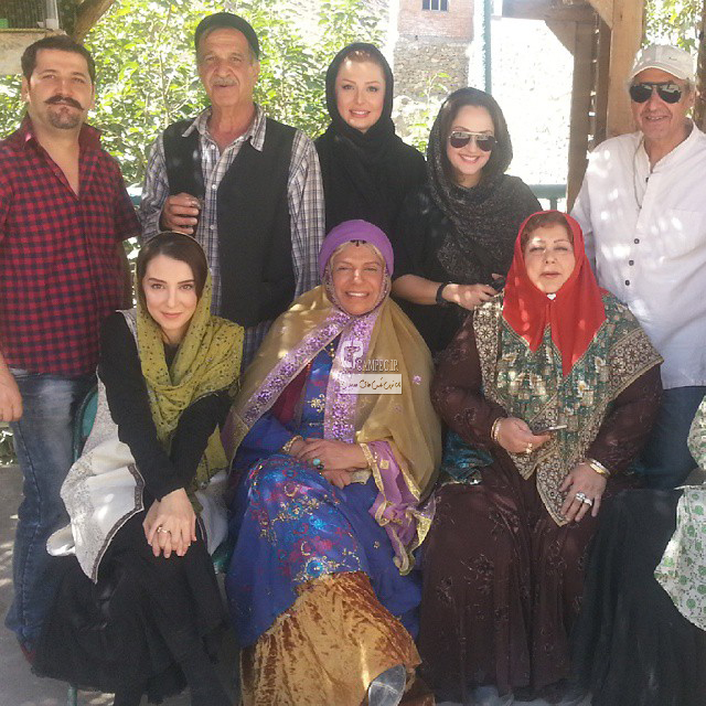 نیوشا ضیغمی در پشت صحنه فیلم ایران برگر
