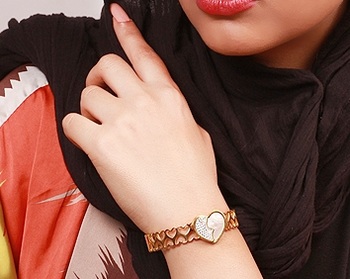فروش پستی جدیدترین مدل دستبند النگویی طرح قلب