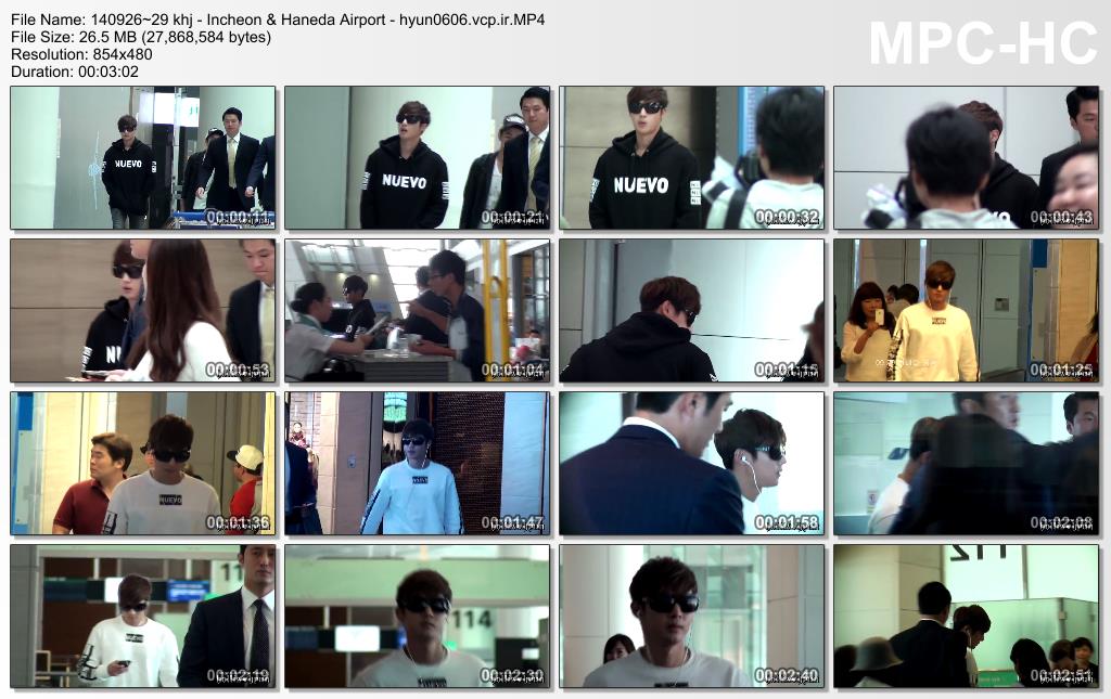 [HollisHyun Fancam] Kim Hyun Joong at Incheon &amp; Haneda Airport [2014.09.26-29]