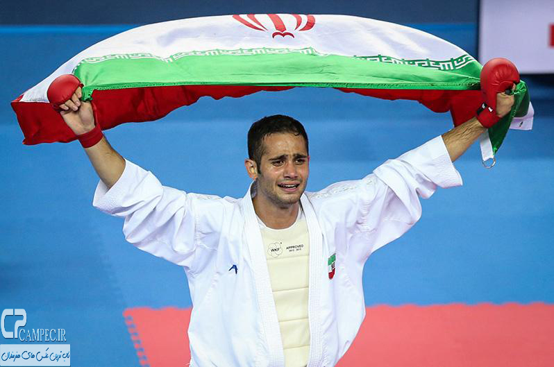 سعید حسنی پور قهرمان طلایی ایران در کاراته