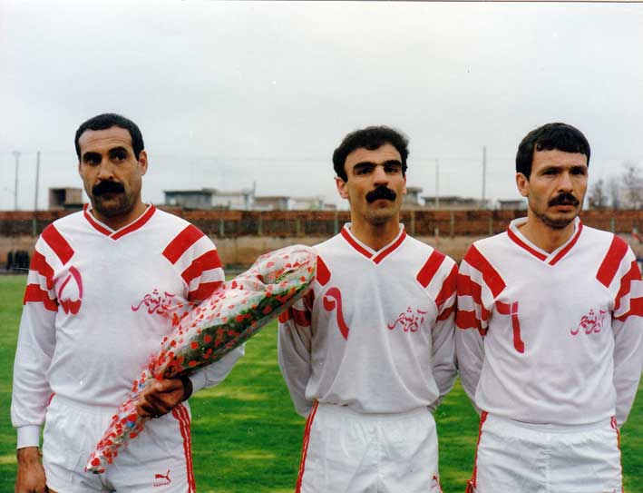 مرحوم احمد سرکار در تیم فوتبال منتخب آذرشهر