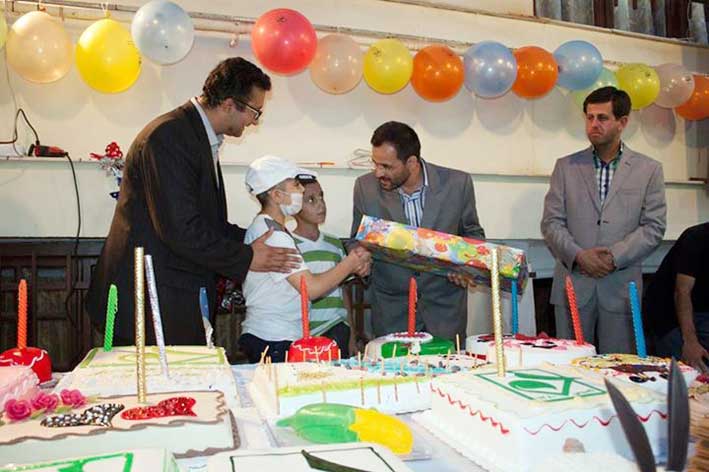 جشن تولد کودکان مبتلا به سرطان با حضور دکتر مسعود محمدیان قاضی جهانی