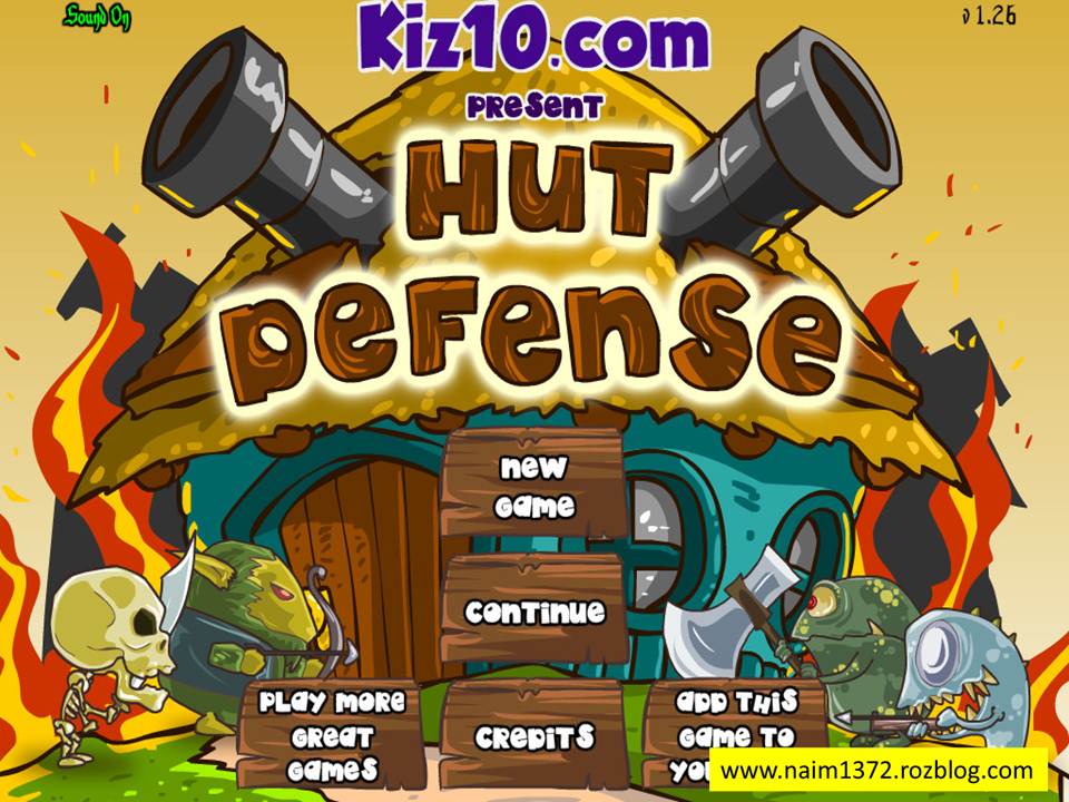 دانلود بازی فلش Hut Defense