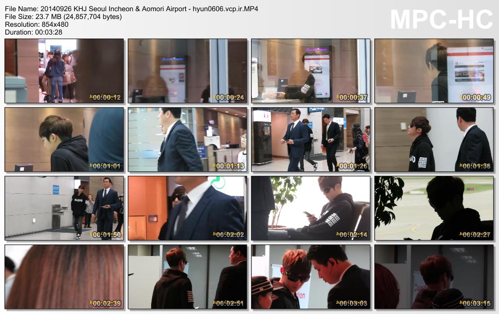 [Fancams - June Chapelle] Kim Hyun Joong SK – Jpn Airports [2014.09.26 &amp; 29]