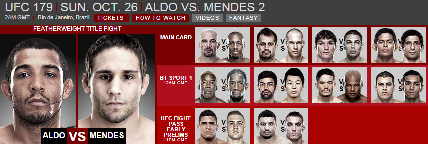 دانلود یو اف سی 179 | UFC 179: Aldo vs. Mendes II