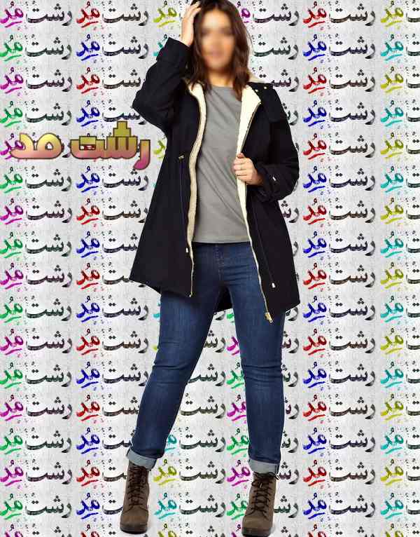 مدل کاپشن دخترانه زنانه خانوم های چاق