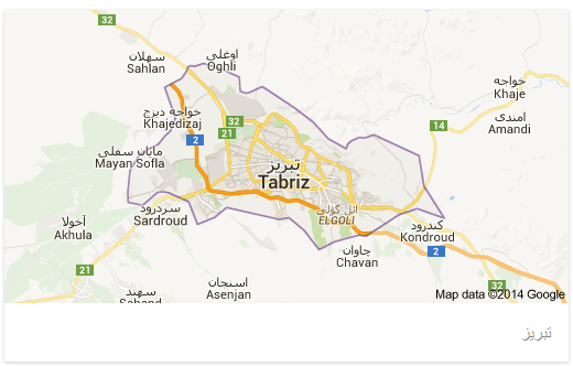 نقشه شهر تبریز برای گوشی های موبایل – جاوا