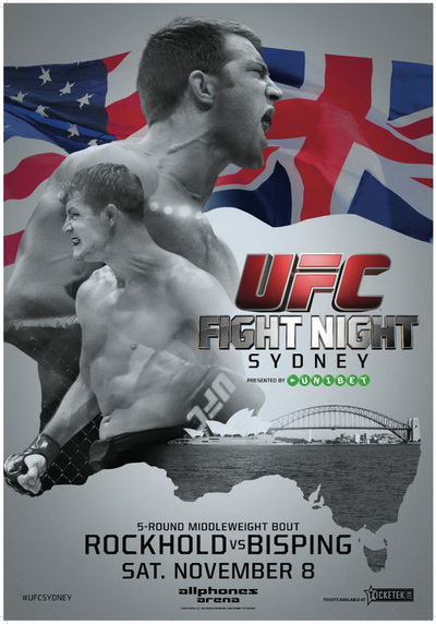 پیش نمایش UFC Fight Night 55 : Rockhold vs. Bisping