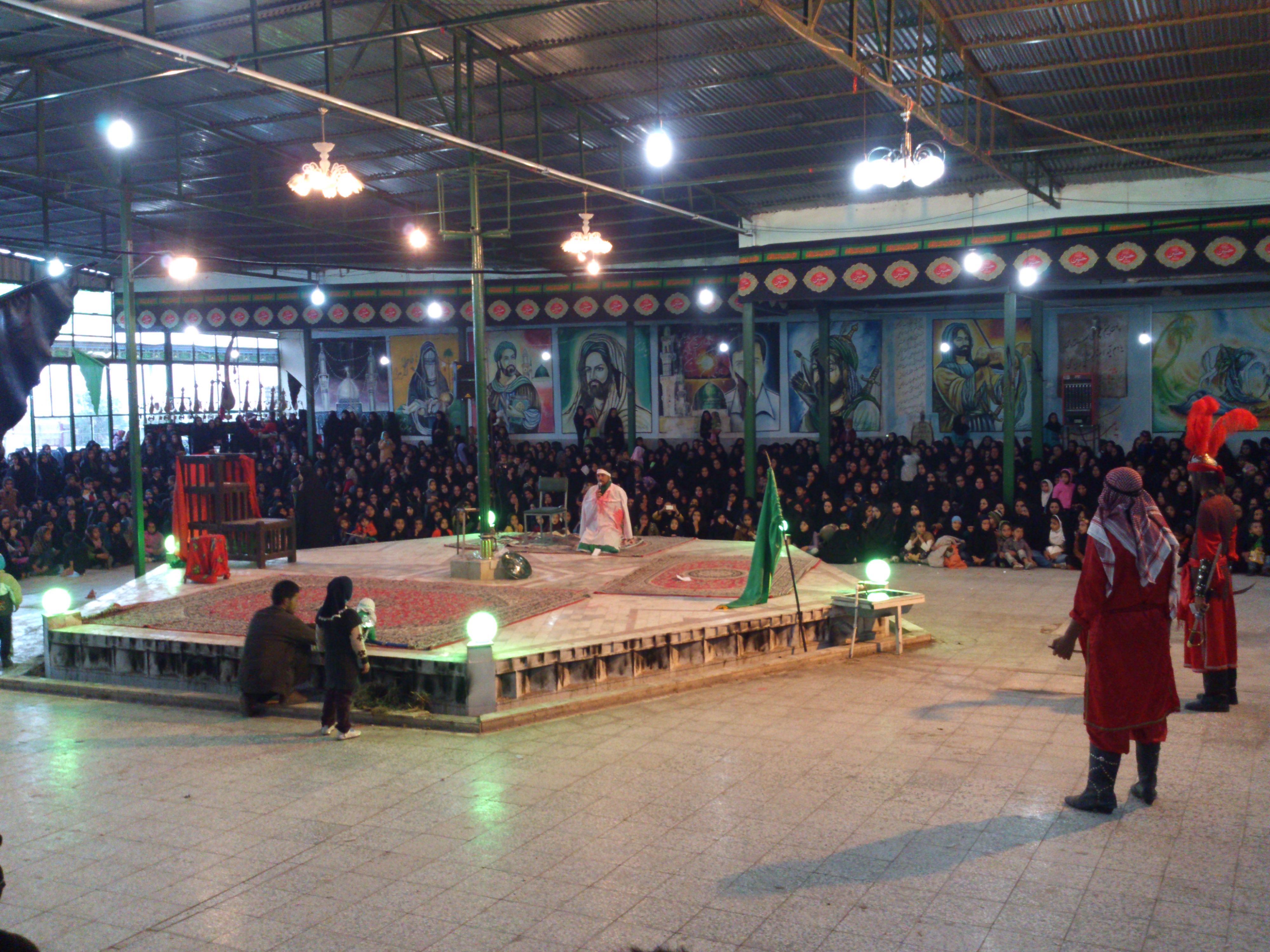 مراسم تعزیه خوانی (حضرت ابولفضل(ع) ) در شهر بلورد