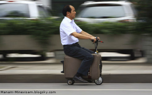 همه اختراعات جالب چینی ها - کیف موتور سیکلتی
