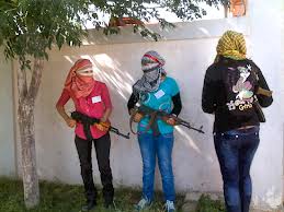 زنان بد کاره در کنار تروریست های سوریه(ارتش آزاد سوریه)