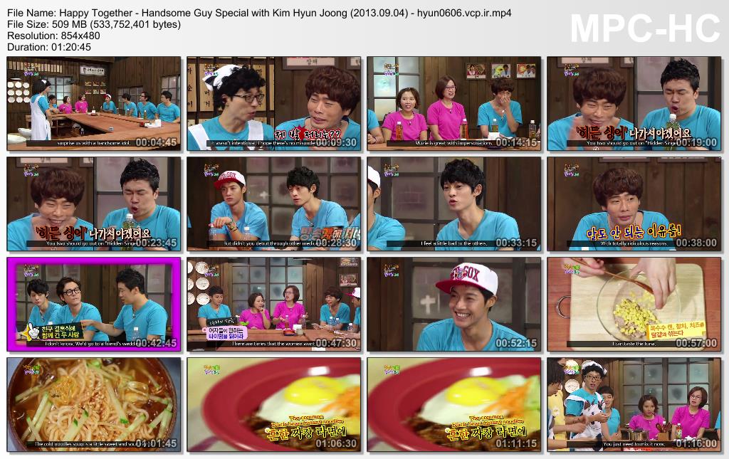 [Eng Sub] Happy Together - Handsome Guy Special With Kim Hyun Joong [2013.09.04]