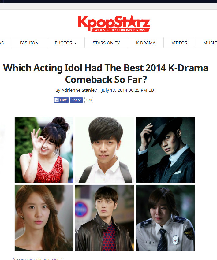 Vote - Which Acting Idol Had The Best 2014 K-Drama Comeback So Far