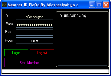 Make flood ids member  By h0oshesiyah@n.c 2