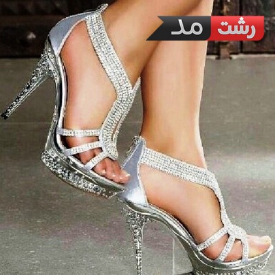 کفش های عروس طلایی و نقره ای