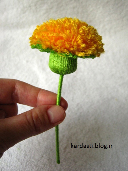 آموزش گل کاموایی http://kardasti.blog.ir/