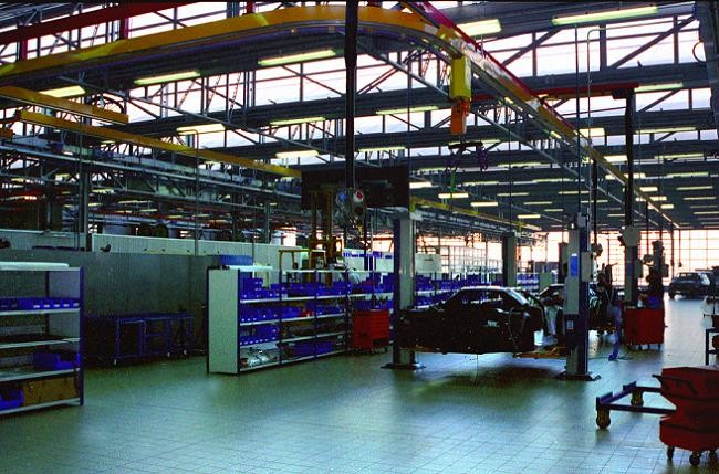 The factory as new, before the assembly line was setup