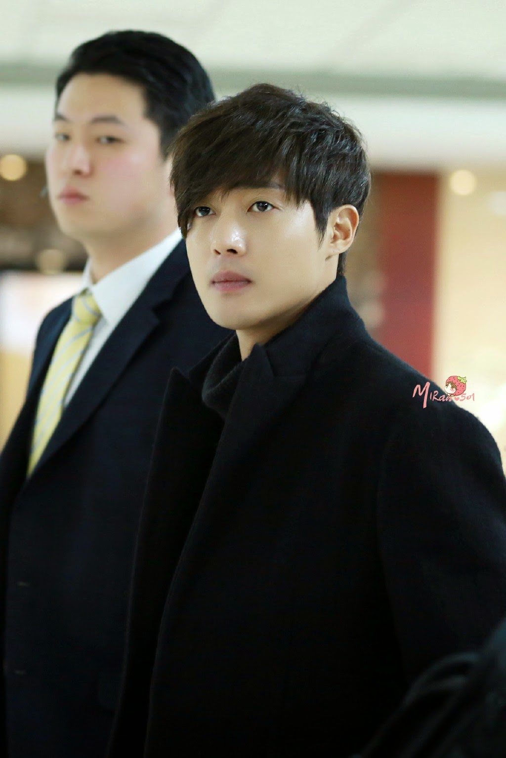 [青豆嘎嘣脆 Photo] Kim Hyun Joong - Gimpo Airport Departure to Japan [15.01.09]