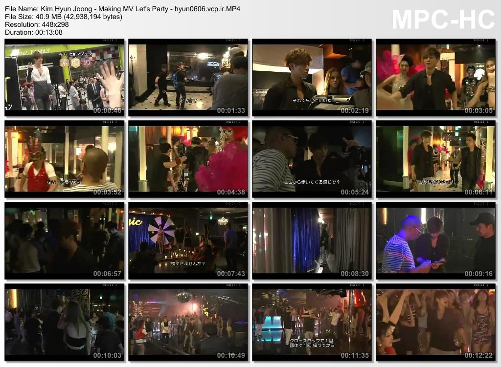 Kim Hyun Joong - Making MV Lets Party