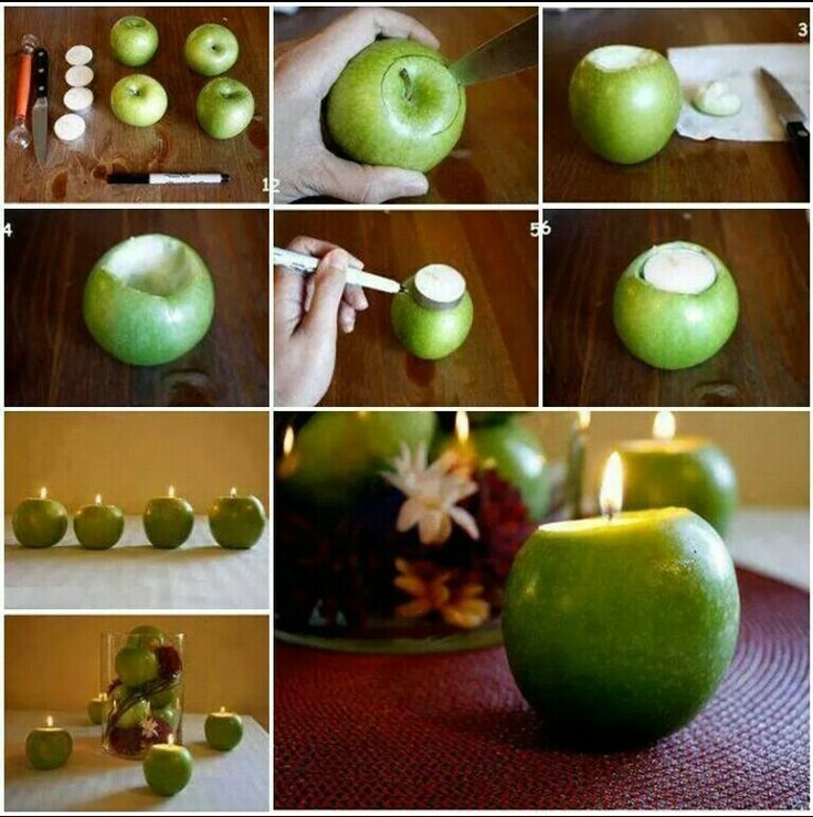 آموزش ساخت سیب شمعی 