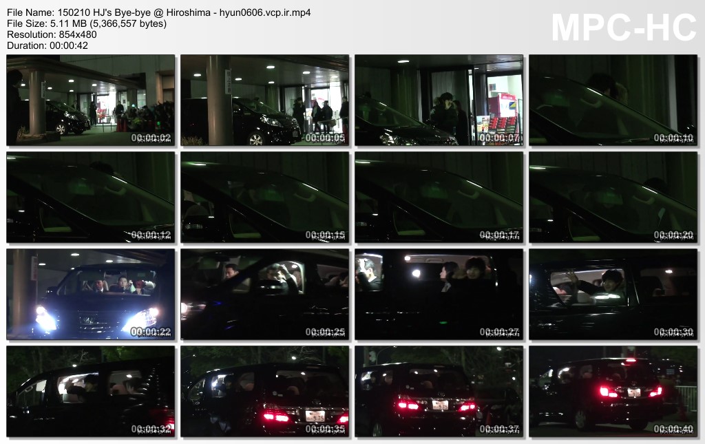 [HollisHyun Fancam] Kim Hyun Joong Leaving Hiroshima Concert Venue  [15.02.10]