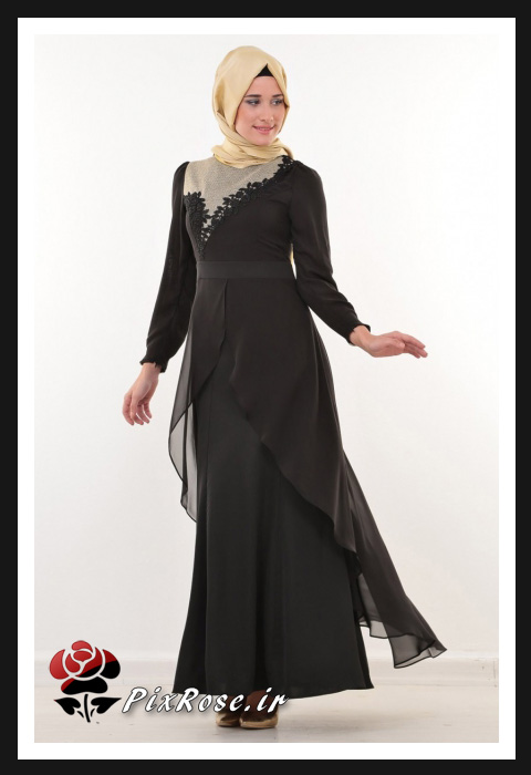 مدل لباس مجلسی با حجاب کامل