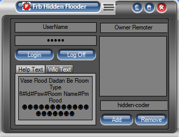 hidden - Frb Server Hidden Flooder(Pv Flood + Room Flood + Pv Flood To Room User) Version 1 3333