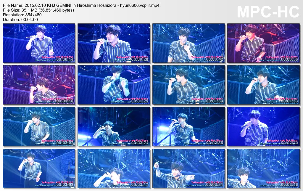 [TWPeas501 Fancam] Kim Hyun Joong 2015 Gemini in Hiroshima [2015.02.10]