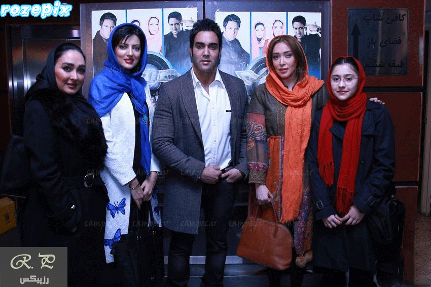 سارا منجزی ، پوریا پور سرخ ، هلیا امامی و الهام حمیدی در اکران فیلم دوربین