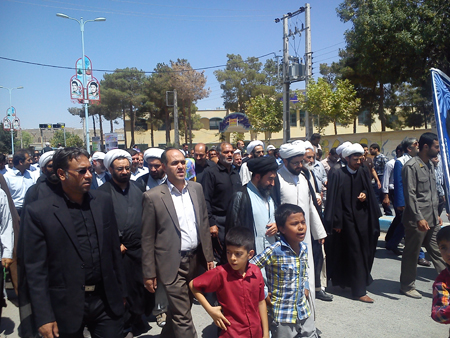 راهپیمایی بزرگ روز جهانی قدس  در شهر قهدریجان