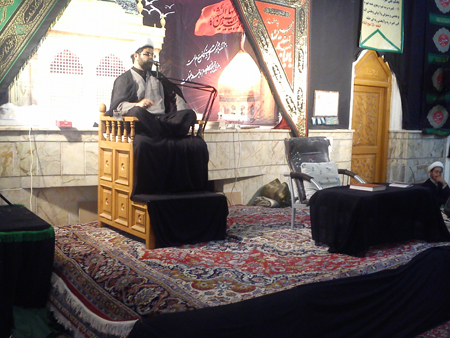 سخنرانی حجت الاسلام هاشمی امام جمعه قهدریجان در مسجد بلال 