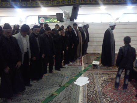 اقامه نماز و ایراد سخنرانی در مسجد بلال قهدریجان