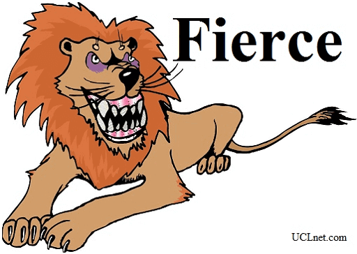 Fierce – آموزش لغات کتاب ۵٠۴ – English Vocabulary – کدینگ لغات ۵٠۴